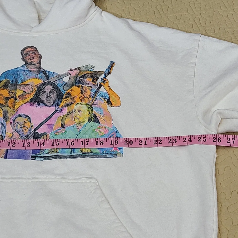 Zach Bryan Quitting Time Country music tour concert hoodie oversized size M - Picture 3 of 7